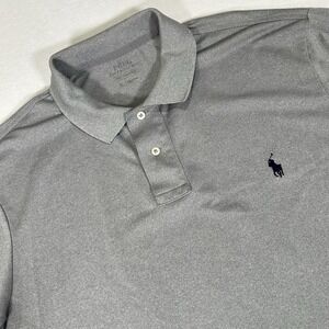 Polo Ralph Lauren Performance Shirt Men's XL‎ Gray Short Sleeve Stretch Golf